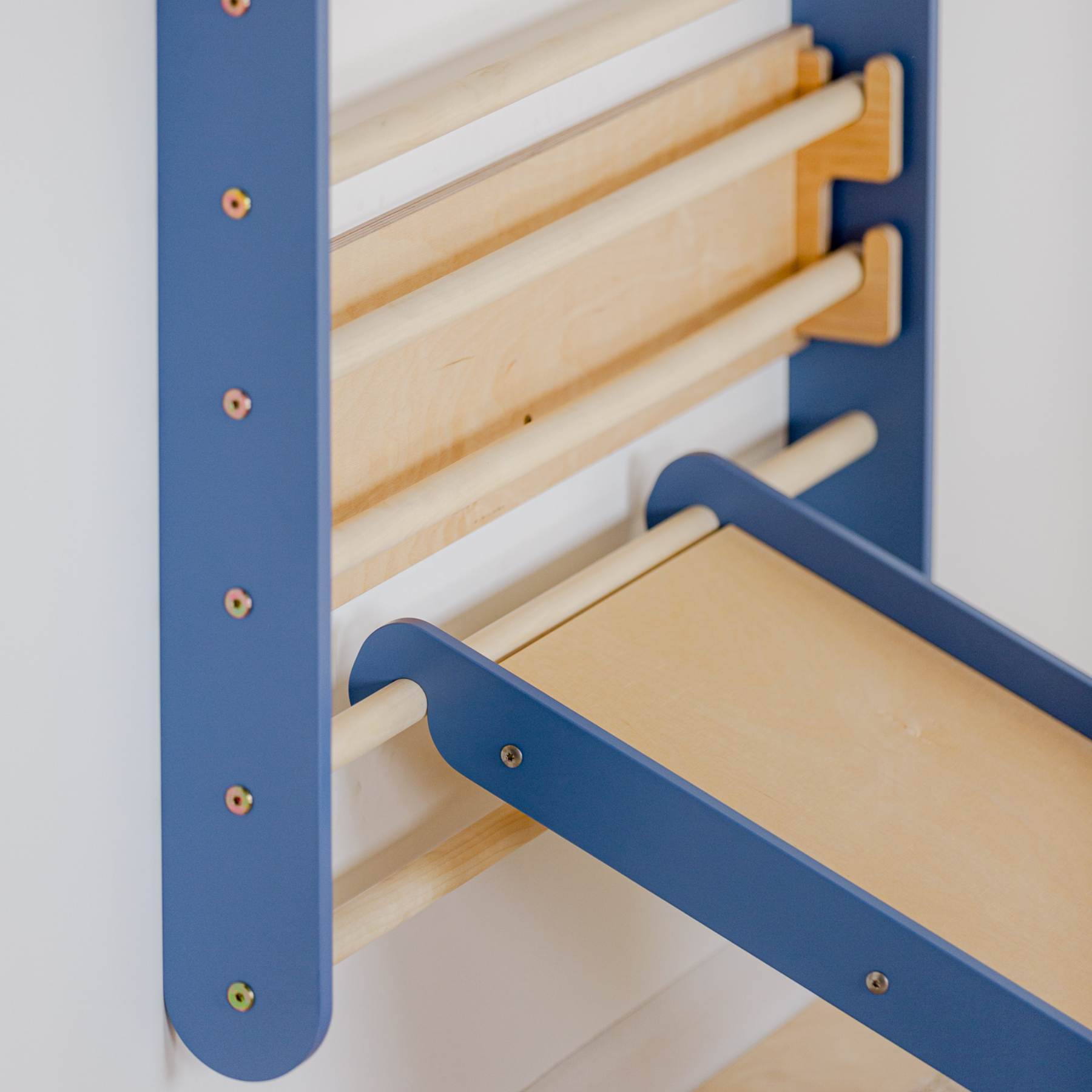 Climbing Triangle - Swedish Ladder set with a slide - Duck Woodworks