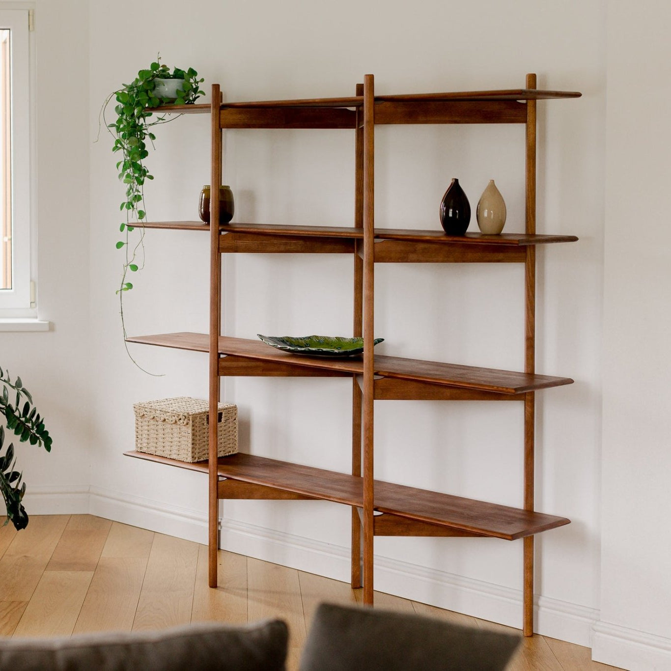 Mid Century Modern Bookcase - Duck Woodworks