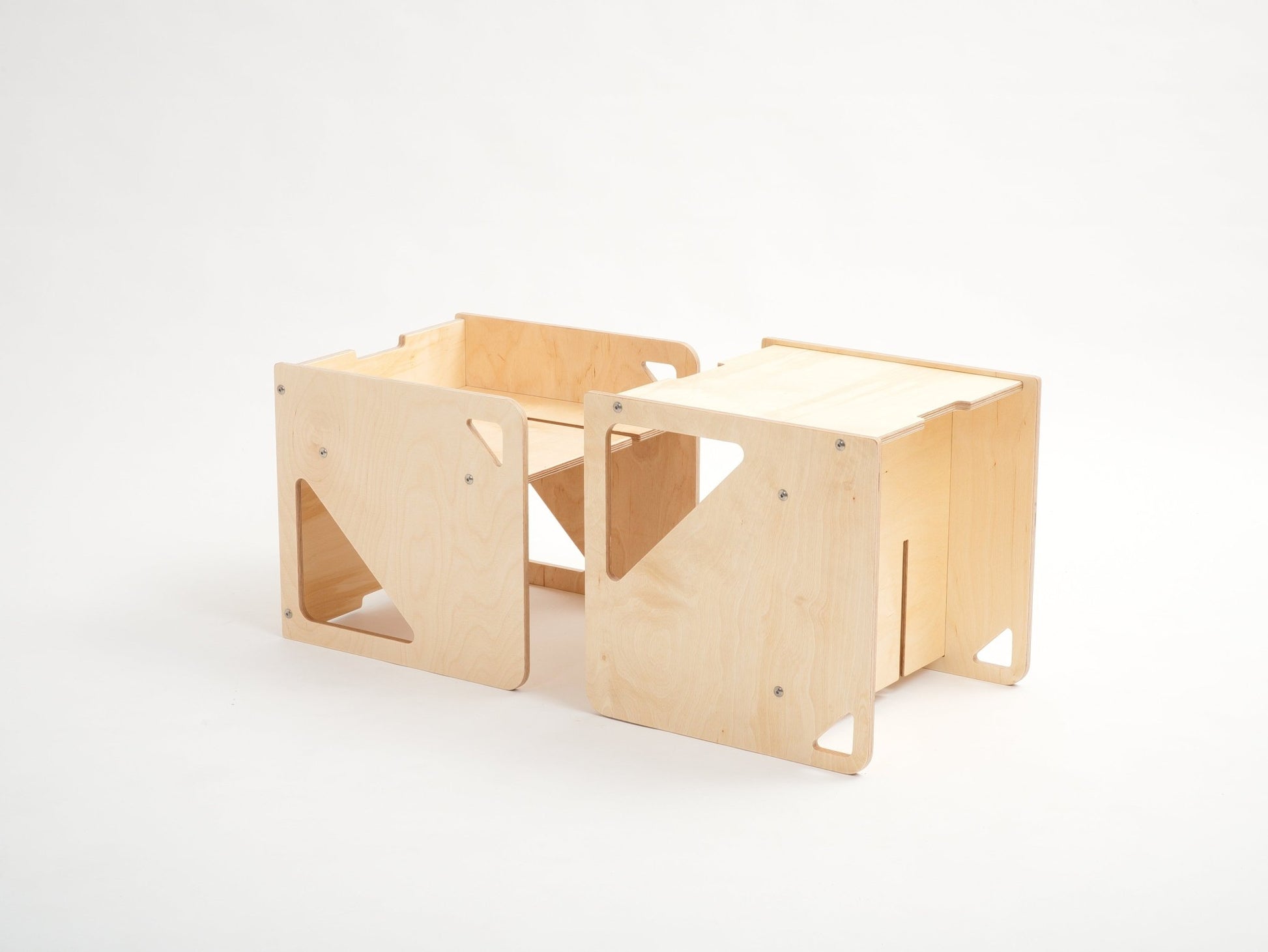 2 - in - 1 Table and Cube Chair - Duck Woodworks