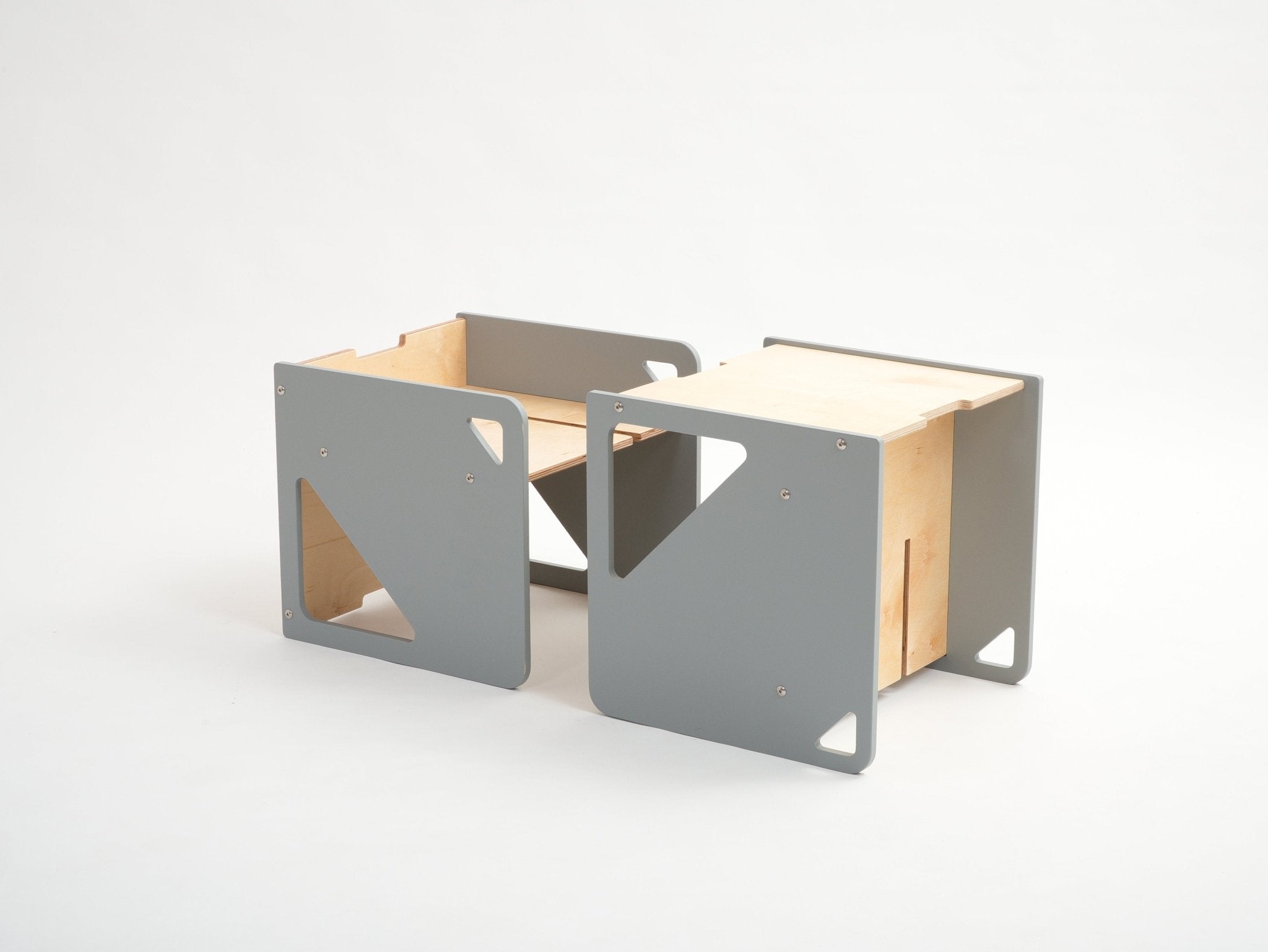 2 - in - 1 Table and Cube Chair - Duck Woodworks