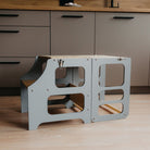 Foldable kitchen tower high chair - Duck Woodworks