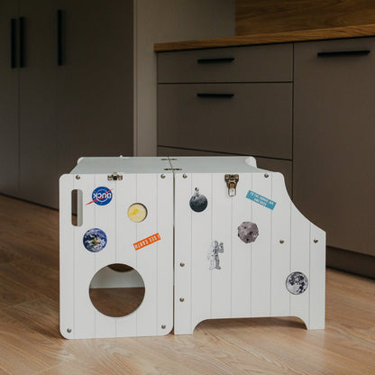 Foldable kitchen tower - Duck Woodworks