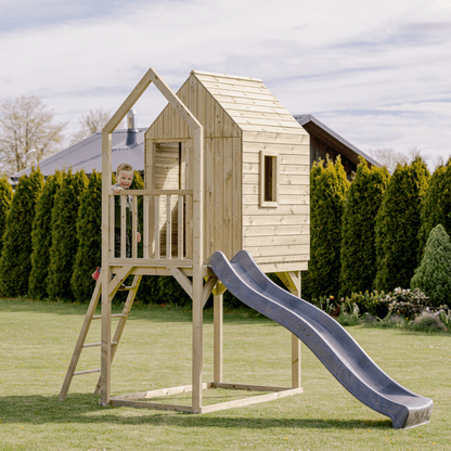 XL Duck House With A Slide - Duck Woodworks