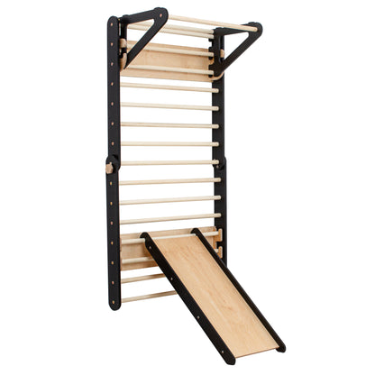 Climbing Triangle - Swedish Ladder set with a slide - Duck Woodworks