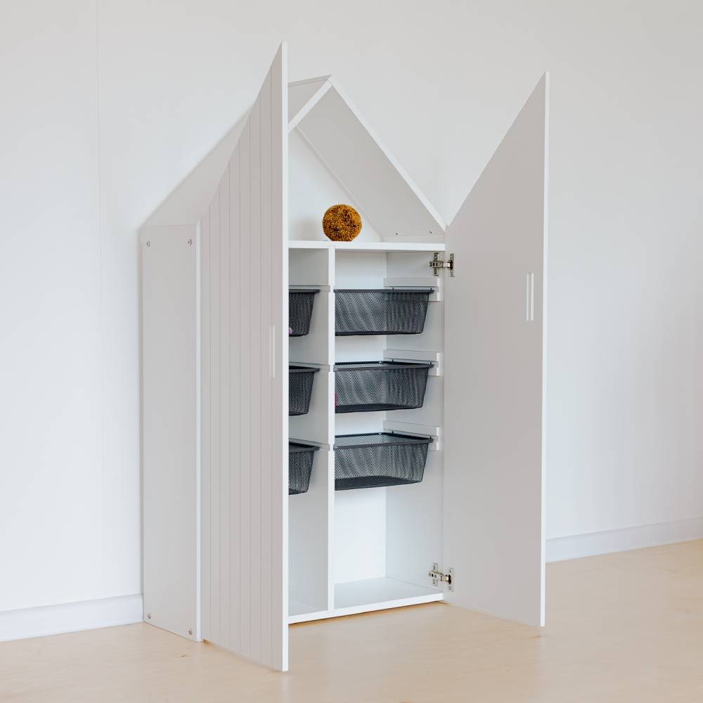 House shaped cupboard for children - Duck Woodworks