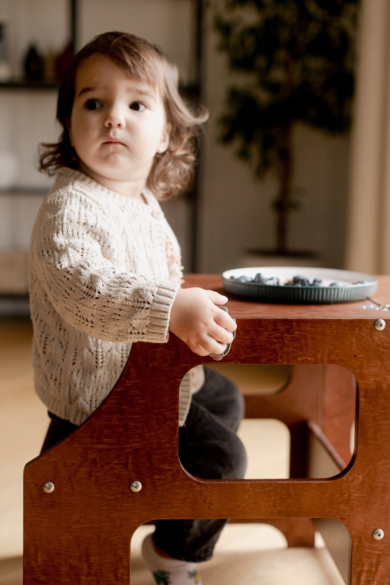 Mid - Century Modern Foldable Kitchen Tower - Duck Woodworks